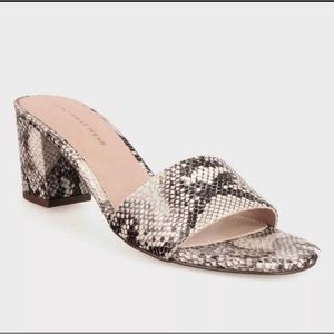 Snake print sandals